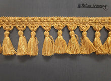 Load image into Gallery viewer, Tassels fringe trim col. ancient gold manufactory of San Leucio
