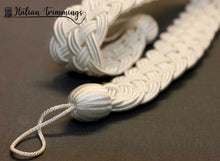 Load image into Gallery viewer, Braid, handcuff, tieback, bracelets for curtains in rayon col. Ivory
