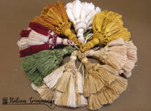 Load image into Gallery viewer, Tassels, key tassels for furniture, 100% cotton. Various colors
