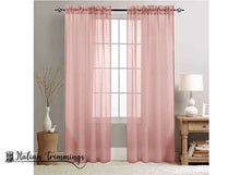 Load image into Gallery viewer, Wrinkled pink curtain. Interior curtain cm 300
