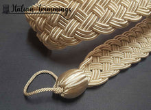 Load image into Gallery viewer, Braid, handcuff, tieback, bracelets for curtains in rayon col. Beige/ecru
